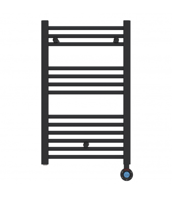 Radiador toallero eléctrico fluido negro programable tr 400w