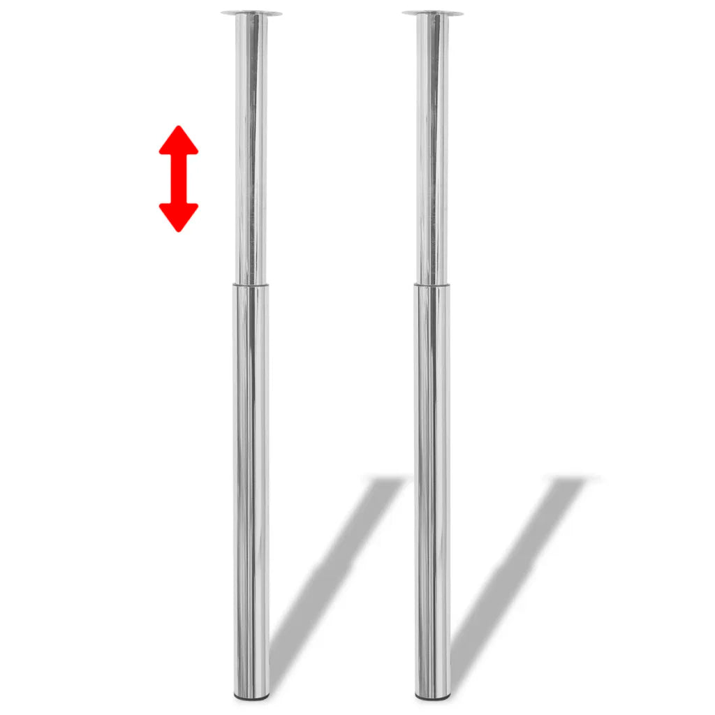 Juego de 2 patas telescópicas ajustables para mesa altura