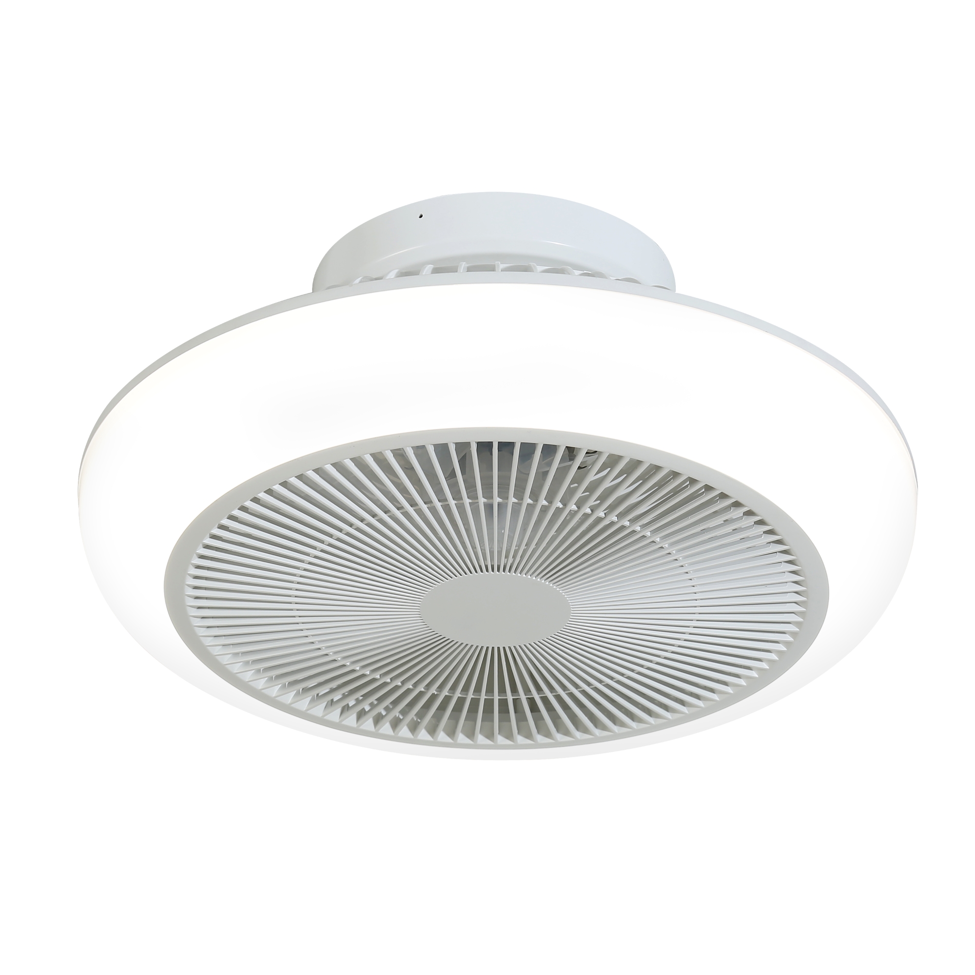 Ventilador de techo motor dc 46cm LED 44w cct dim blanco