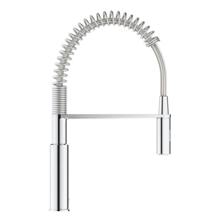Grohe get grifo de fregadero de cocina, mezclador monomando de 2 chorros, g