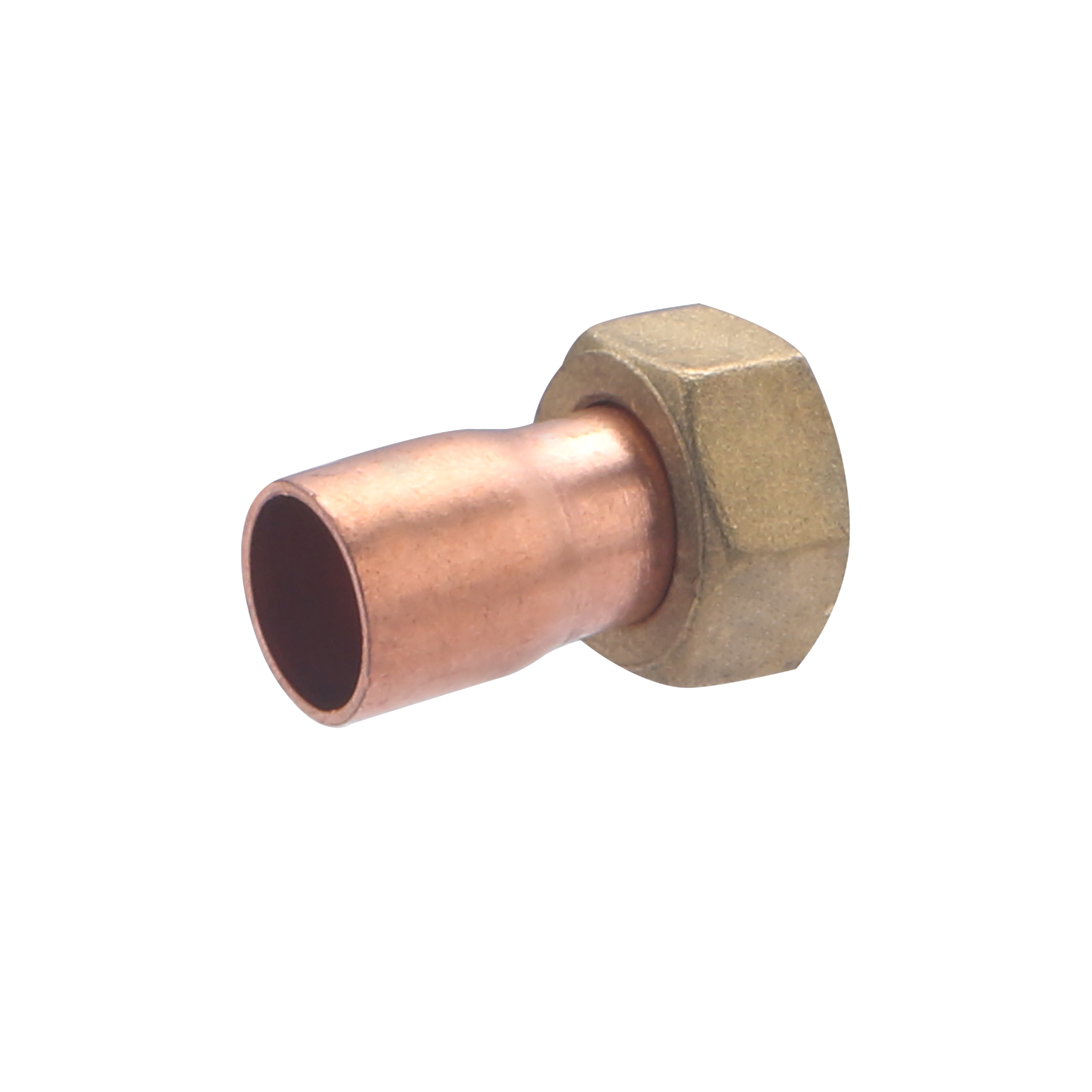 Conector recto de 2 piezas de 12 mm - salida h tuerca prisionera 3/8