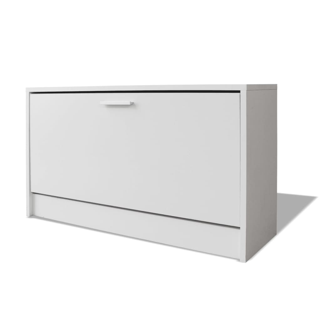 vidaXL banco zapatero blanco 80x24x45 cm