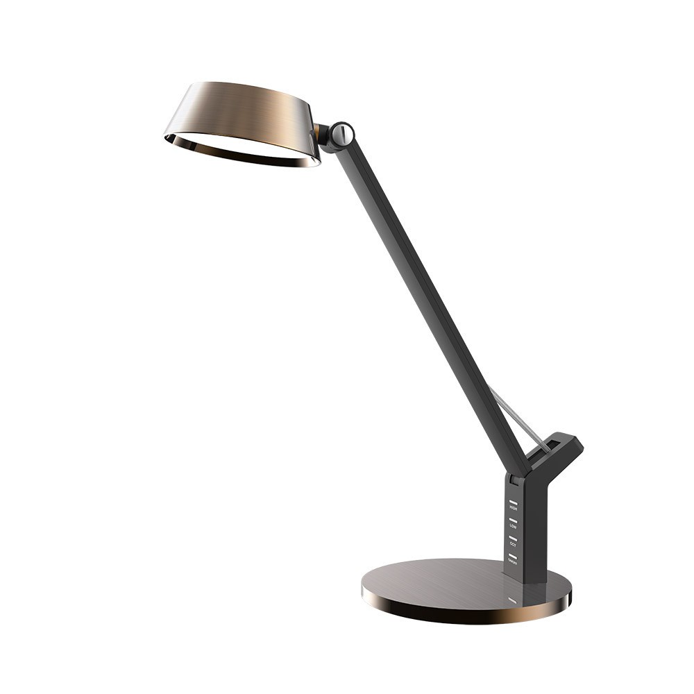 Flexo goya cobre/negro 8w 590lm 3000-4000-6500k usb táctil 40,4x17,1x31,6 c