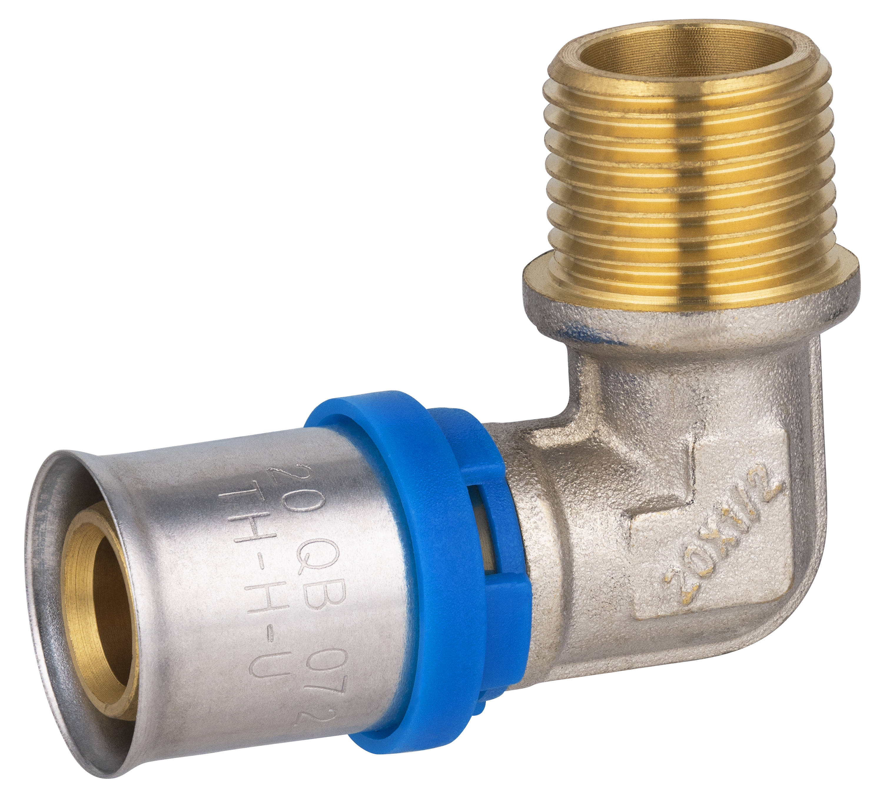 Codo multicapa a prensar multiperfiles ø20 - macho 1/2'