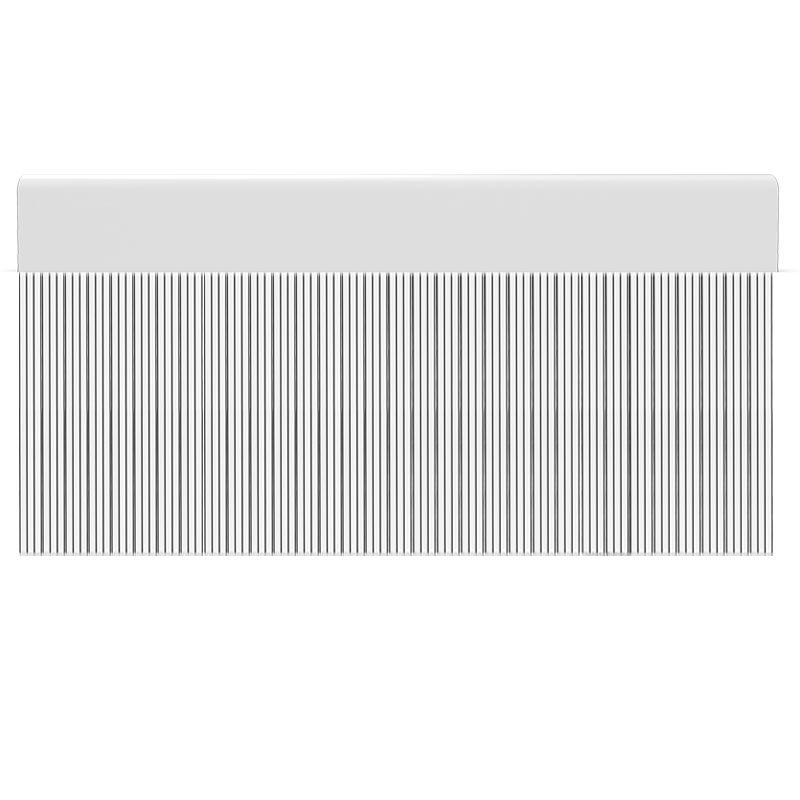 Cortina para puertas de PVC stripe blanco con negro / 120 x 220