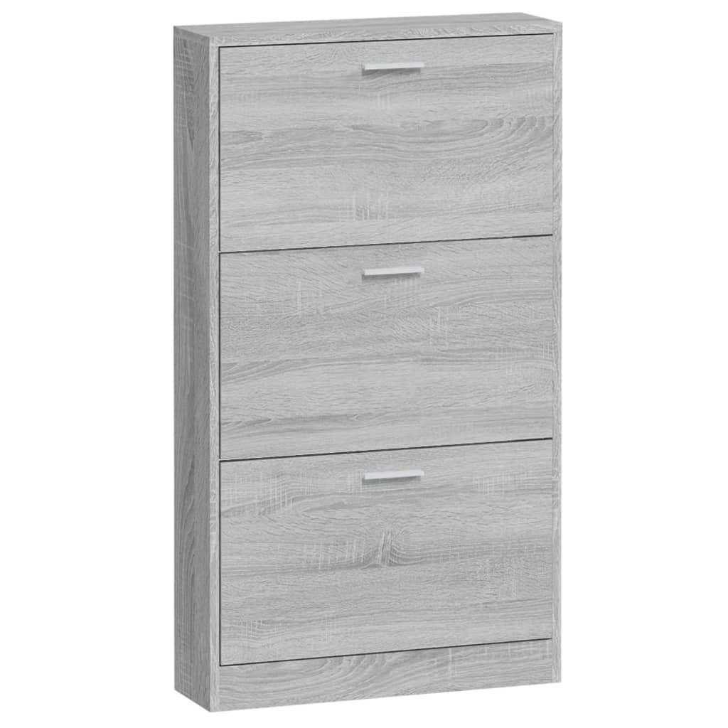 Zapatero mueble para entrada/pasillo/salón madera sonoma 59 x 17