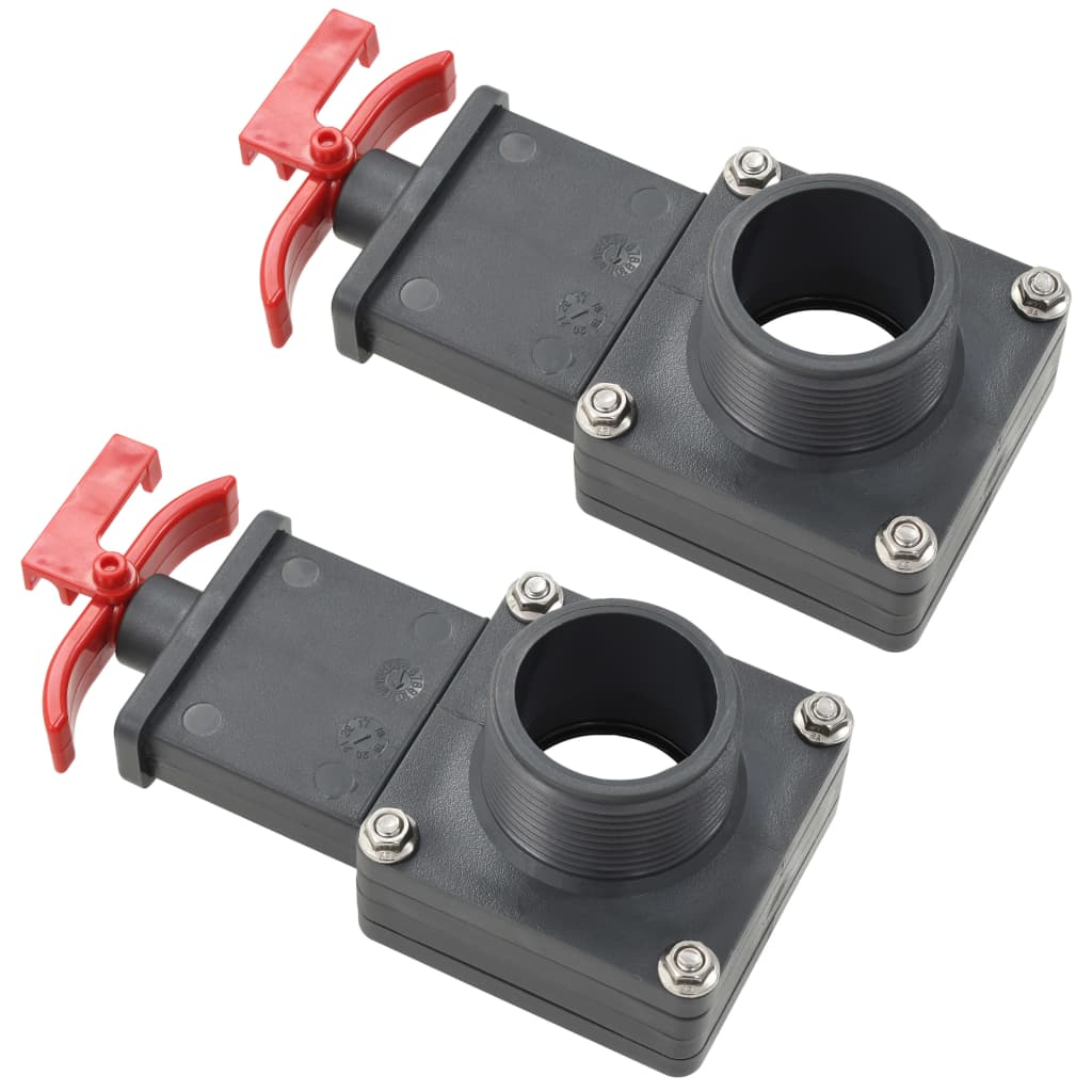 vidaXL válvula para piscina 2 unidades 1,5
