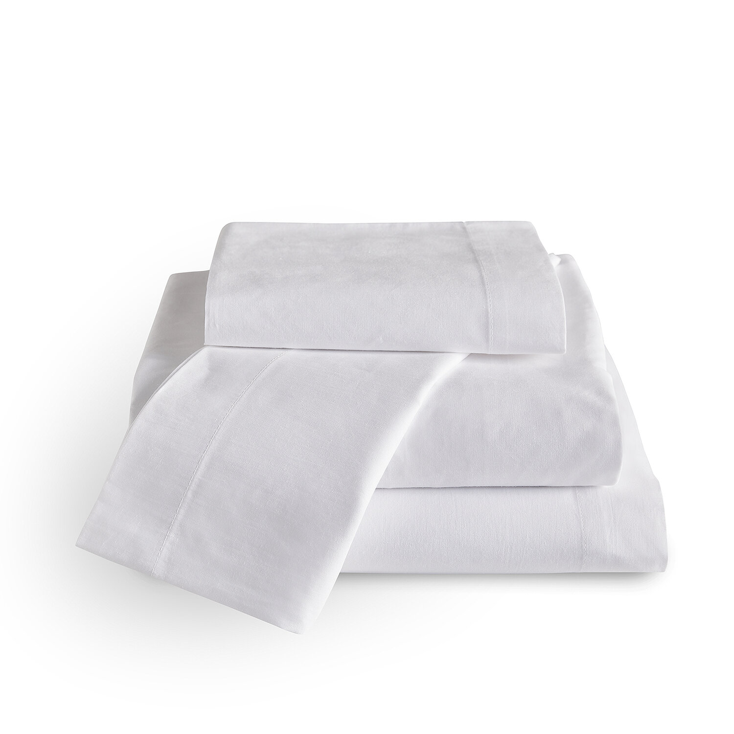 Juego sábanas 135x200 pikolin home algodón 300 hilos blanco