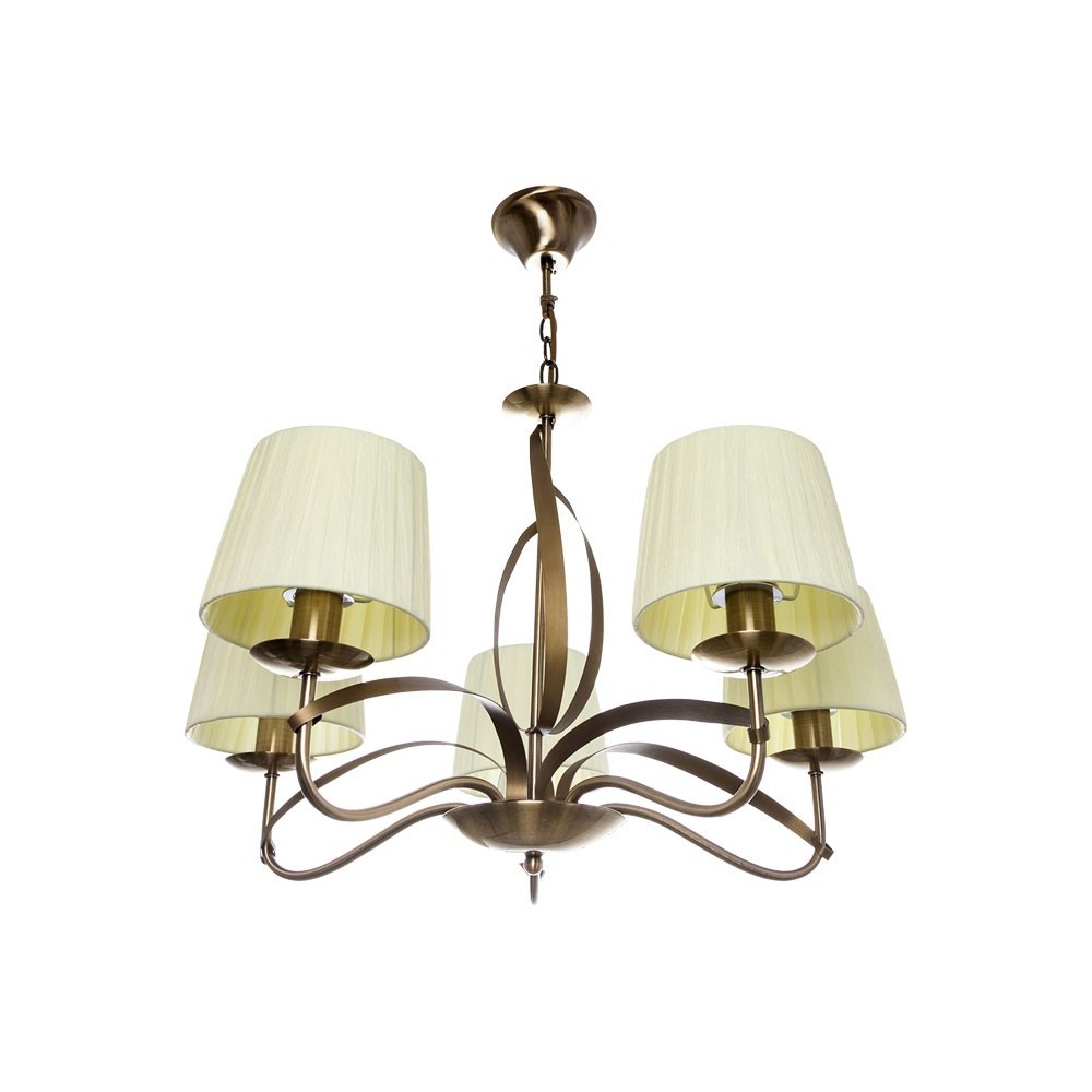 Lampara de techo detroit dorado 60cm