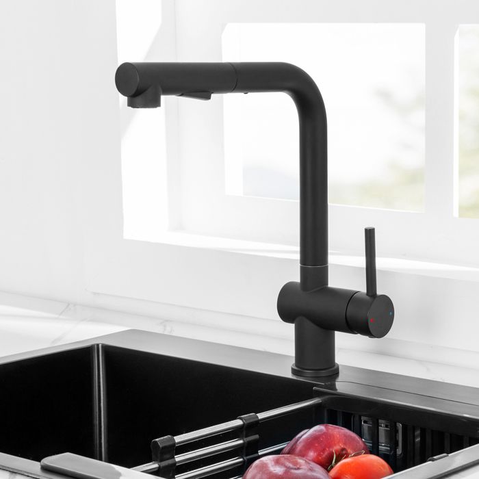 Grifo de cocina - sofetiy max - rociador extractable 40cm - 2 funciones