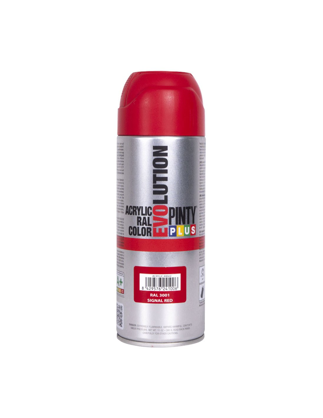 Spray acrilico brillante pintyplus ral 400 ml (ral 3001 rojo señales)