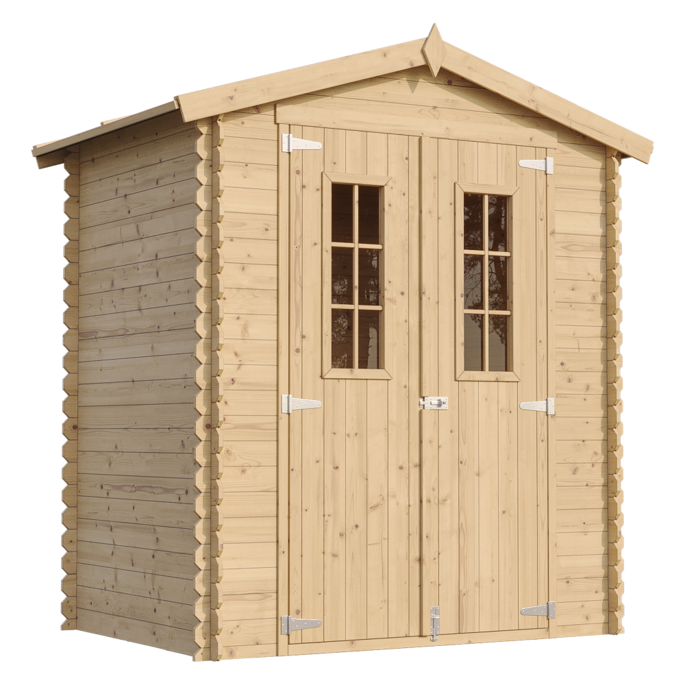 Caseta de jardín de madera 1.98 m² Timbela m367c+m367g