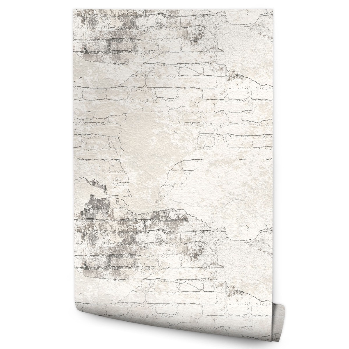 Papel Pintado Efecto Hormigón 3D Ladrillo Para Dormitorio 53 cm x 10 m