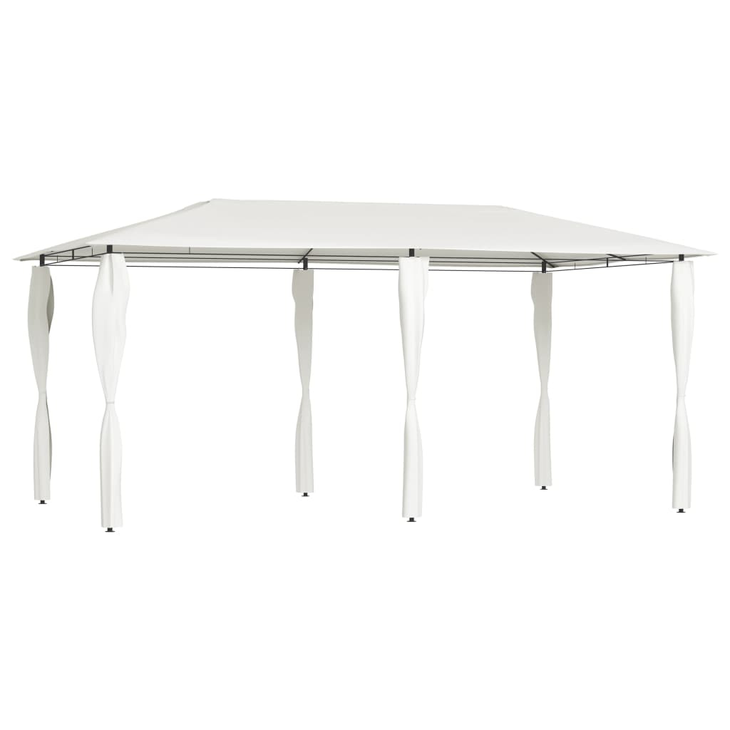 vidaXL cenador con cubiertas de postes crema 2,98x5,3x2,59 m 160 g/m²