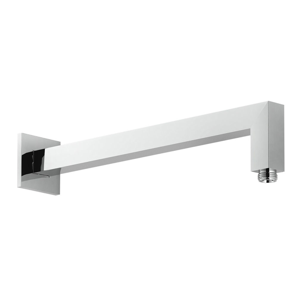 Kibath brazo de ducha soporte de pared cuadrado de 40 cm cromo brillo