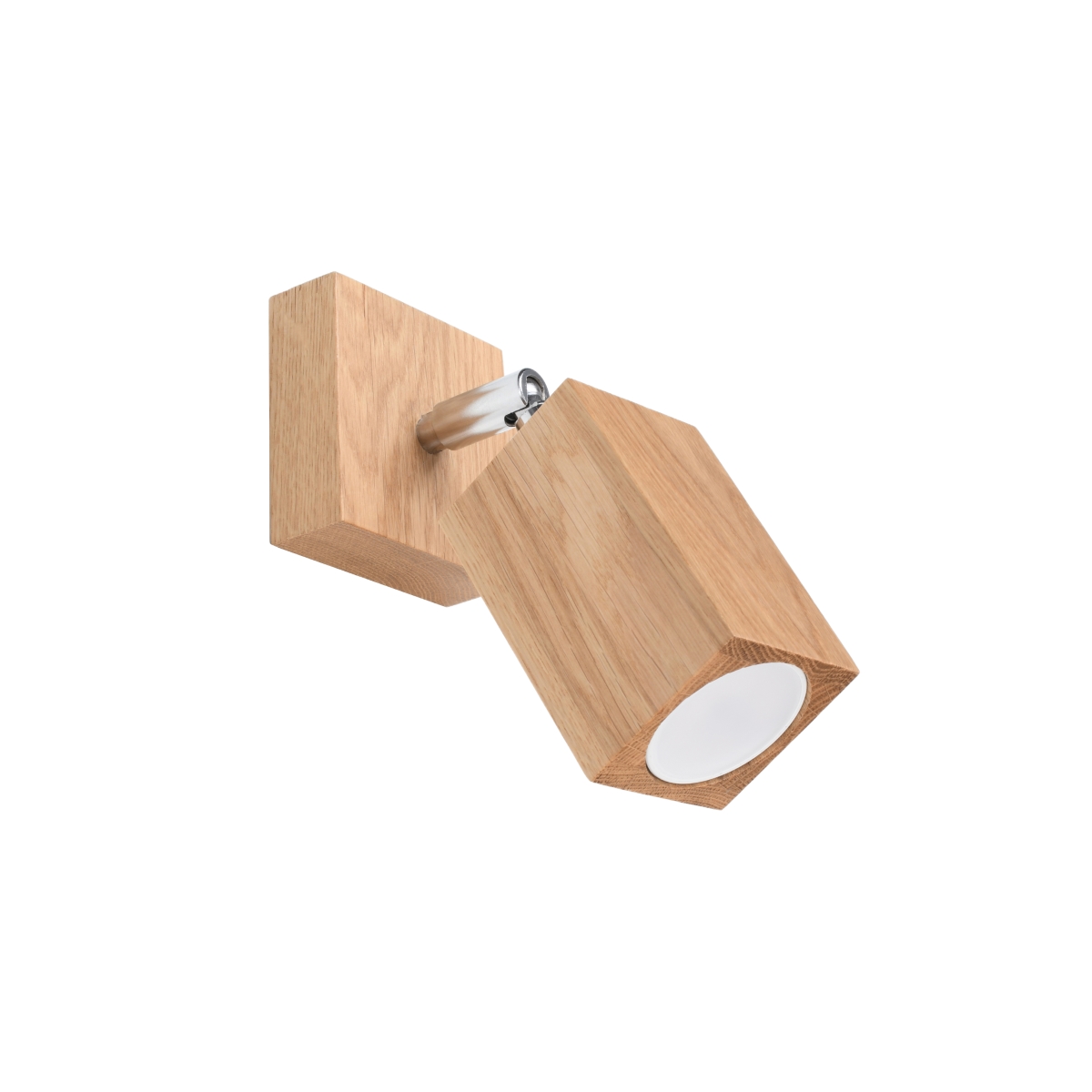 Lámpara de pared keke 1 roble madera 8x17x19cm