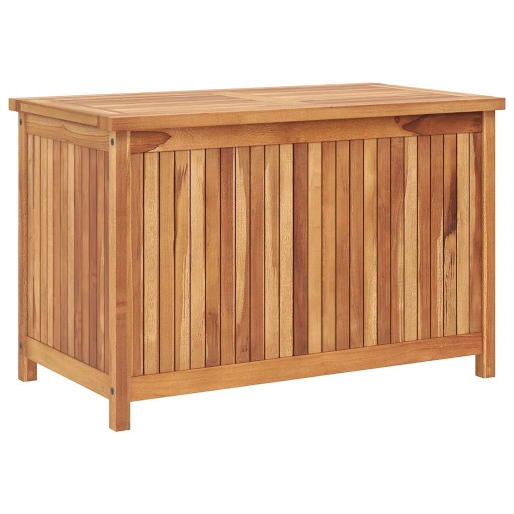 vidaXL caja de almacenaje de jardín madera maciza de teca 90x50x58 cm