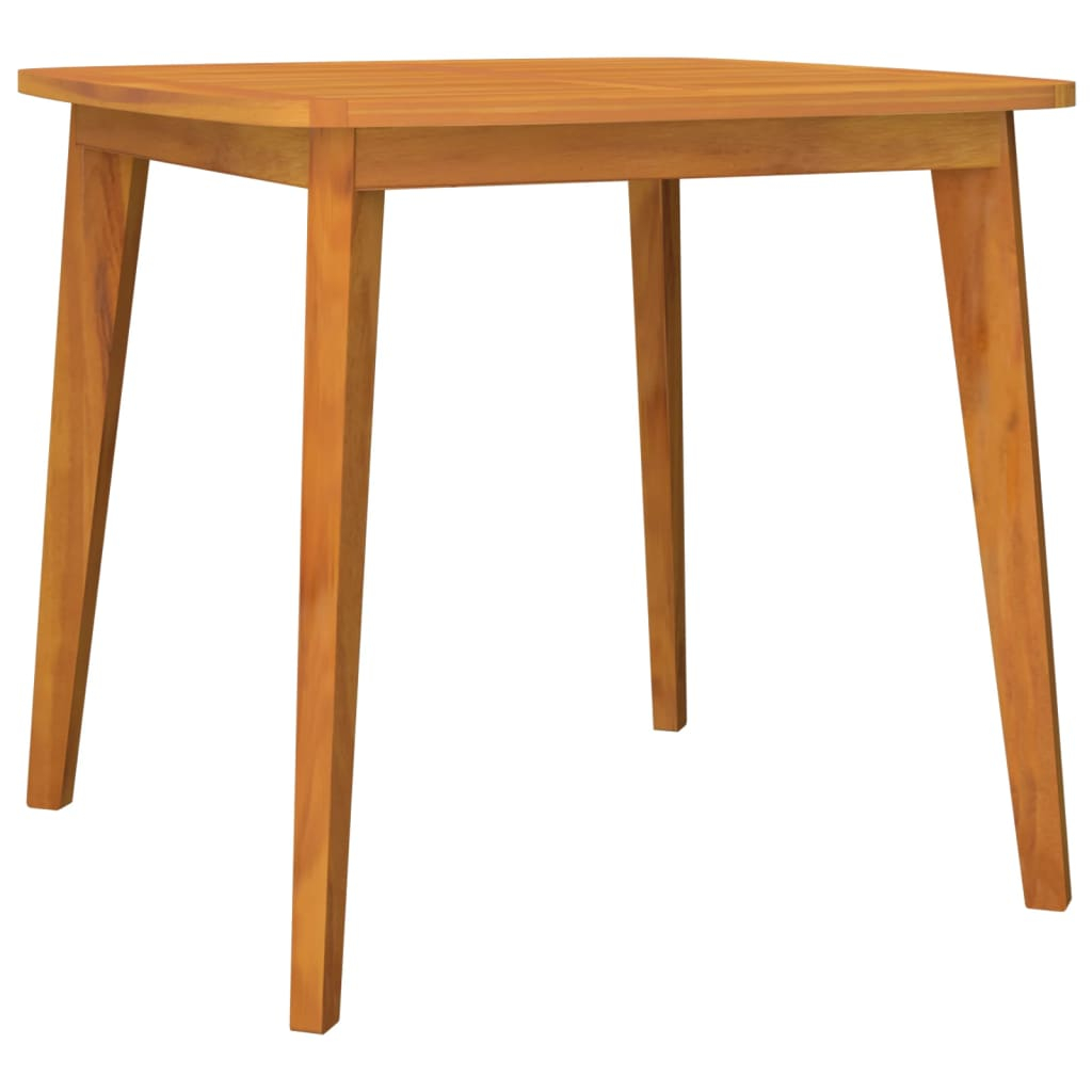 vidaXL mesa de jardín madera maciza de acacia 85x85x75 cm