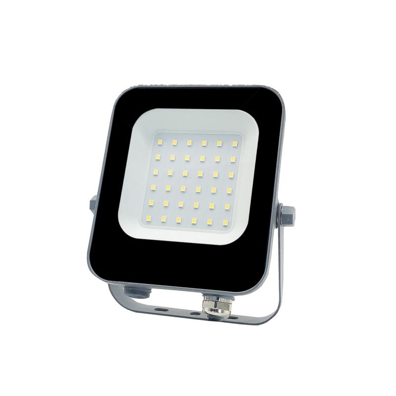 Foco de exterior LED 20w ip65 negro - blanco neutro 4000k - 5500k