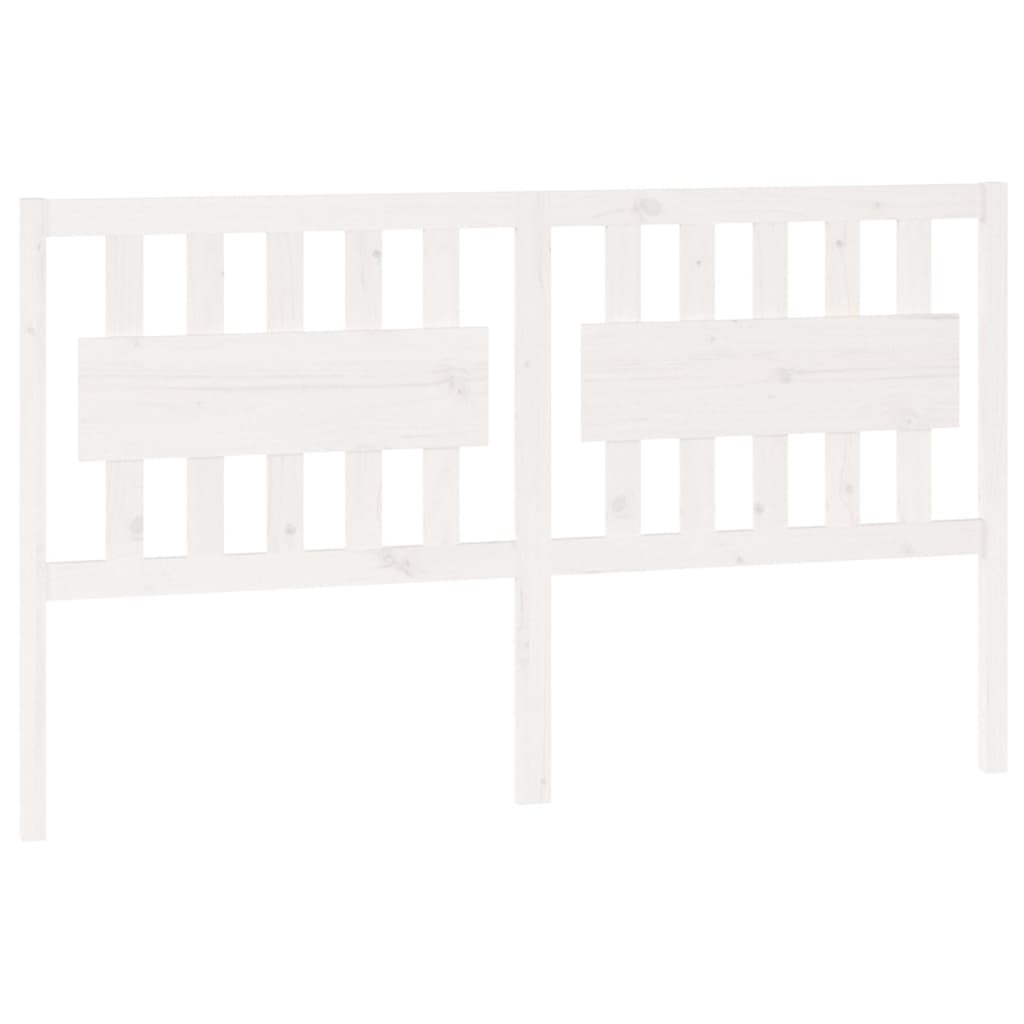 vidaXL cabecero de cama madera maciza de pino blanco 165,5x4x100 cm
