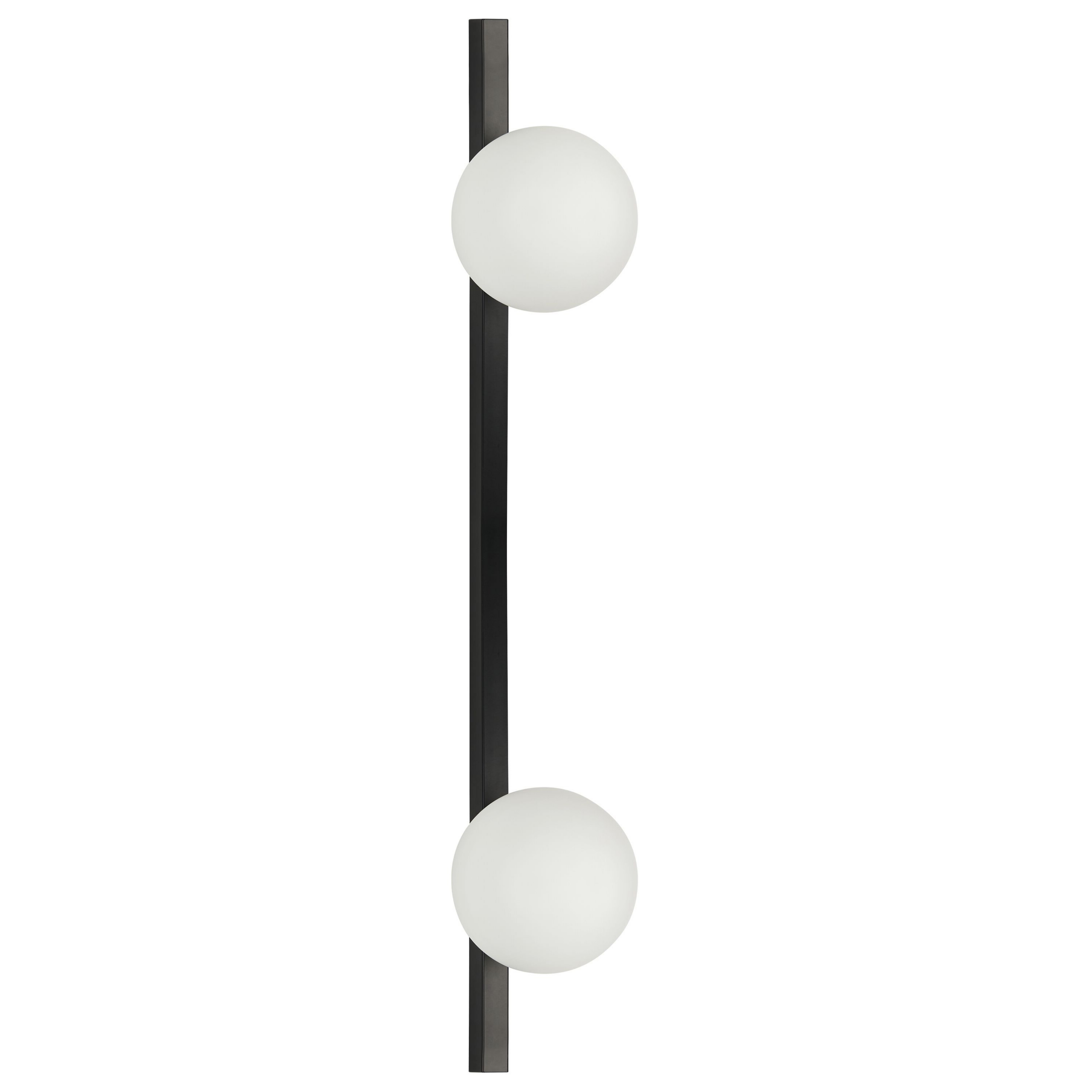 Lámpara de pared isabella metal negro