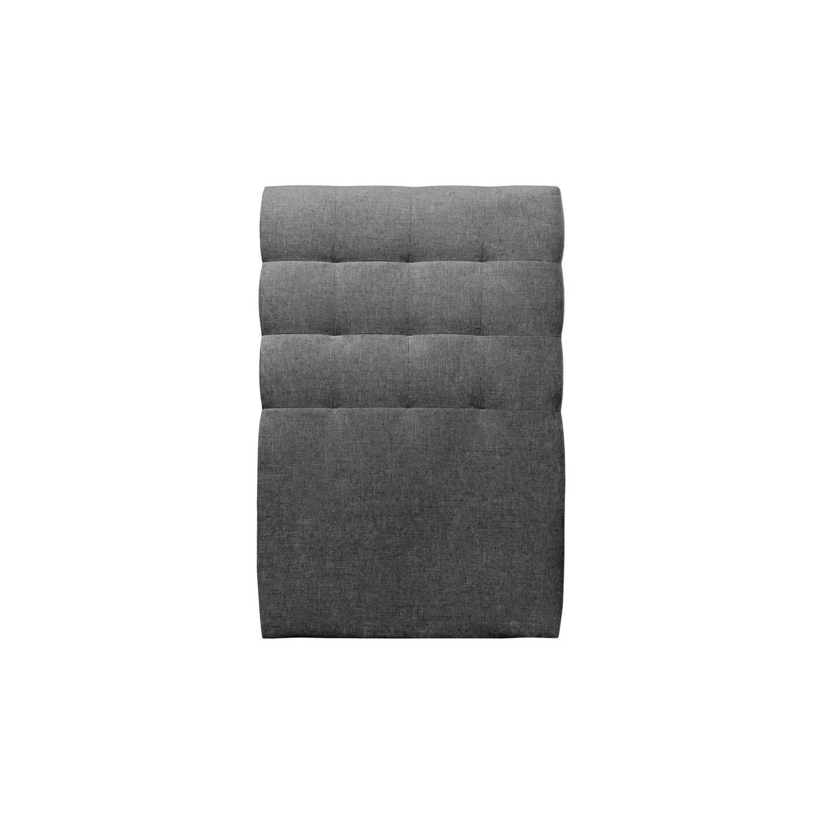 Cabecero acolchado 90 cm - tela natté gris antracita - gris antracita