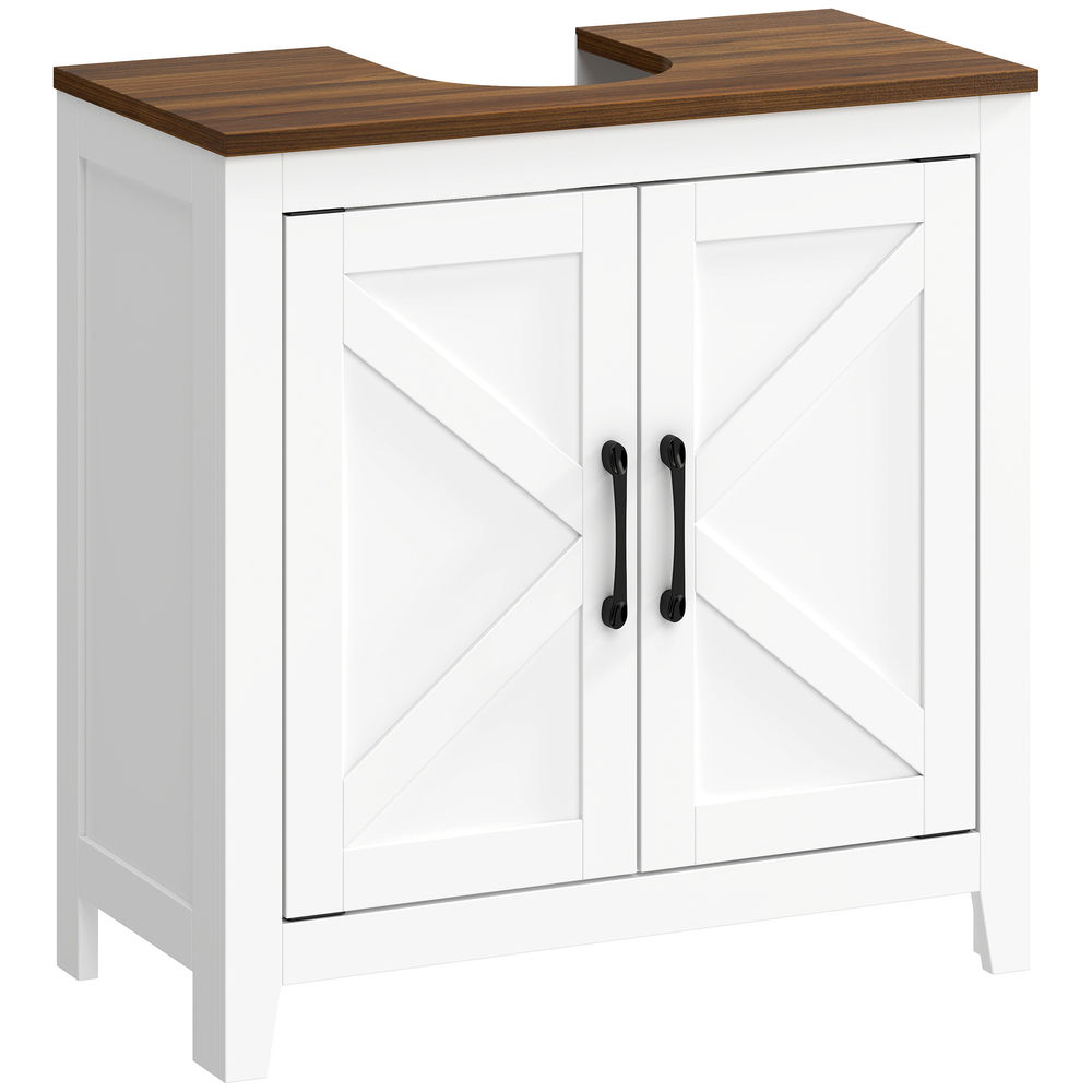 Móvel de lavatório 60x30x61,3 cm mdf color blanco Homcom