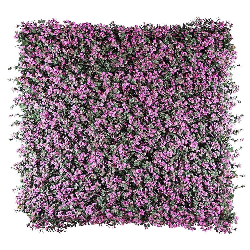 Jardín vertical artificial rosado rosa 100x100 cm - naturing monde