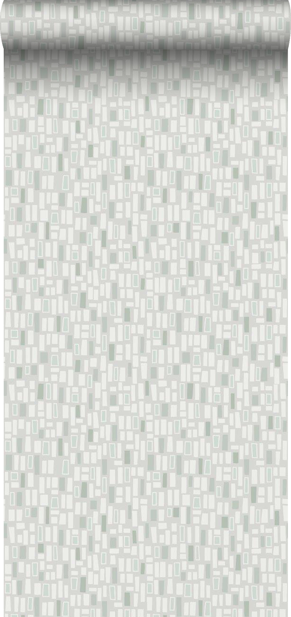 Borastapeter papel pintado geométrico verde - 53 cm x 11.2 m - 660156