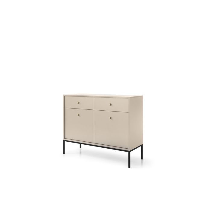 Comoda - 3xe living - 103,5 x 39 x 83 cm - beige sable - 2 cajones y puerta