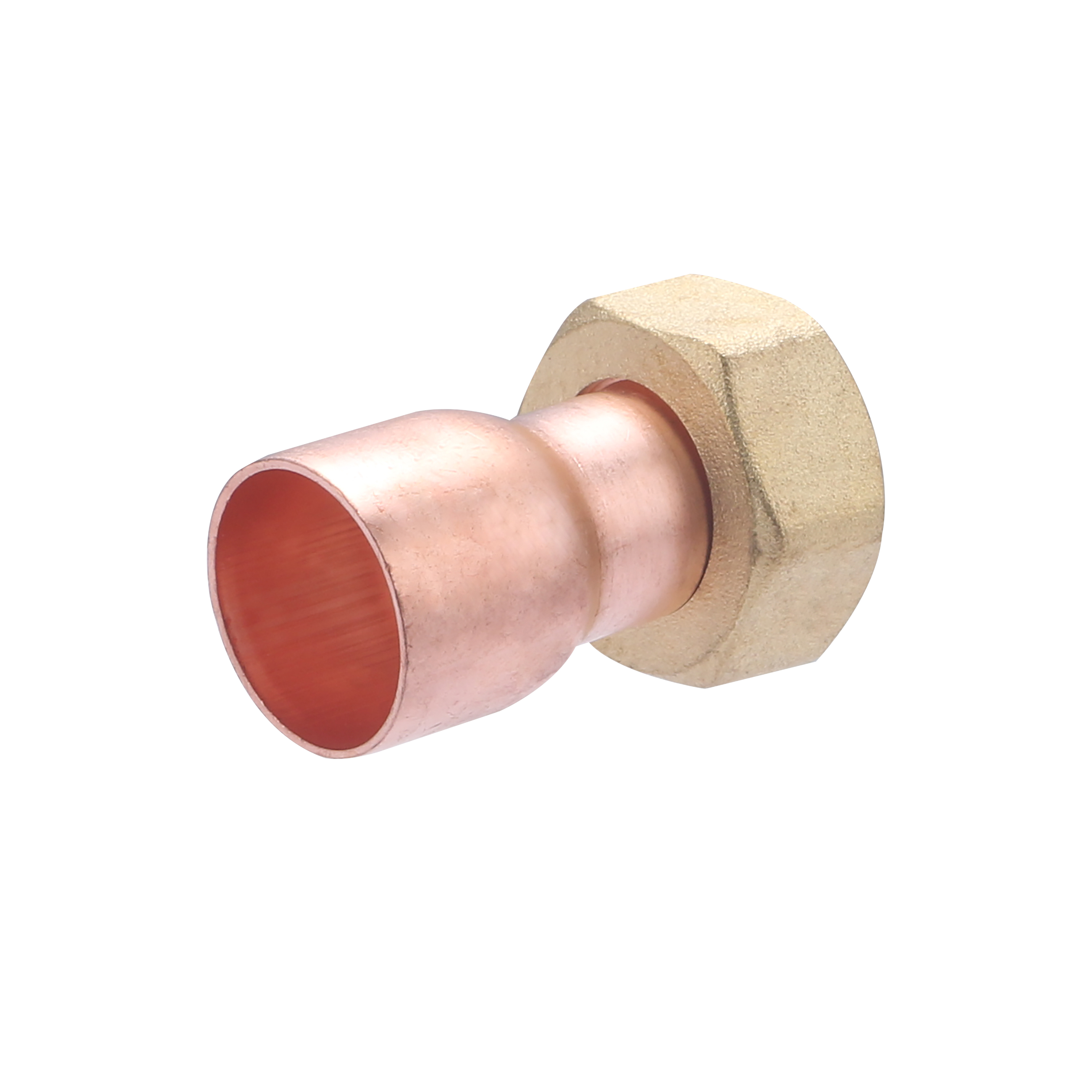 Conector recto de 2 piezas 22 mm - salida h tuerca prisionera de 3/4