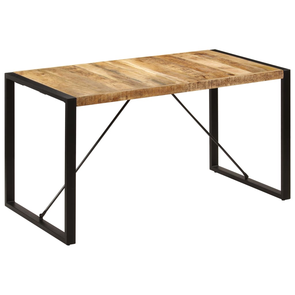 Mesa de comedor madera maciza de mango 140x70x75 cm oif304220