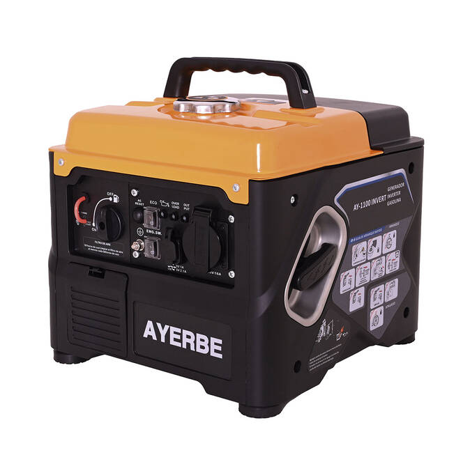 Generador inverter gasolina 1100w kiotsu arranque manual silencioso