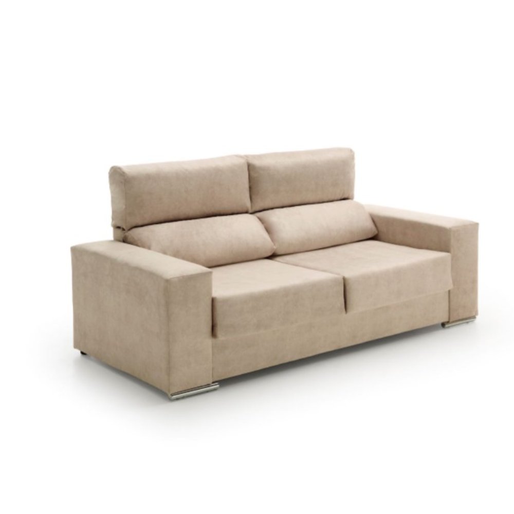 Sofa reclinable alice beige 3 plazas