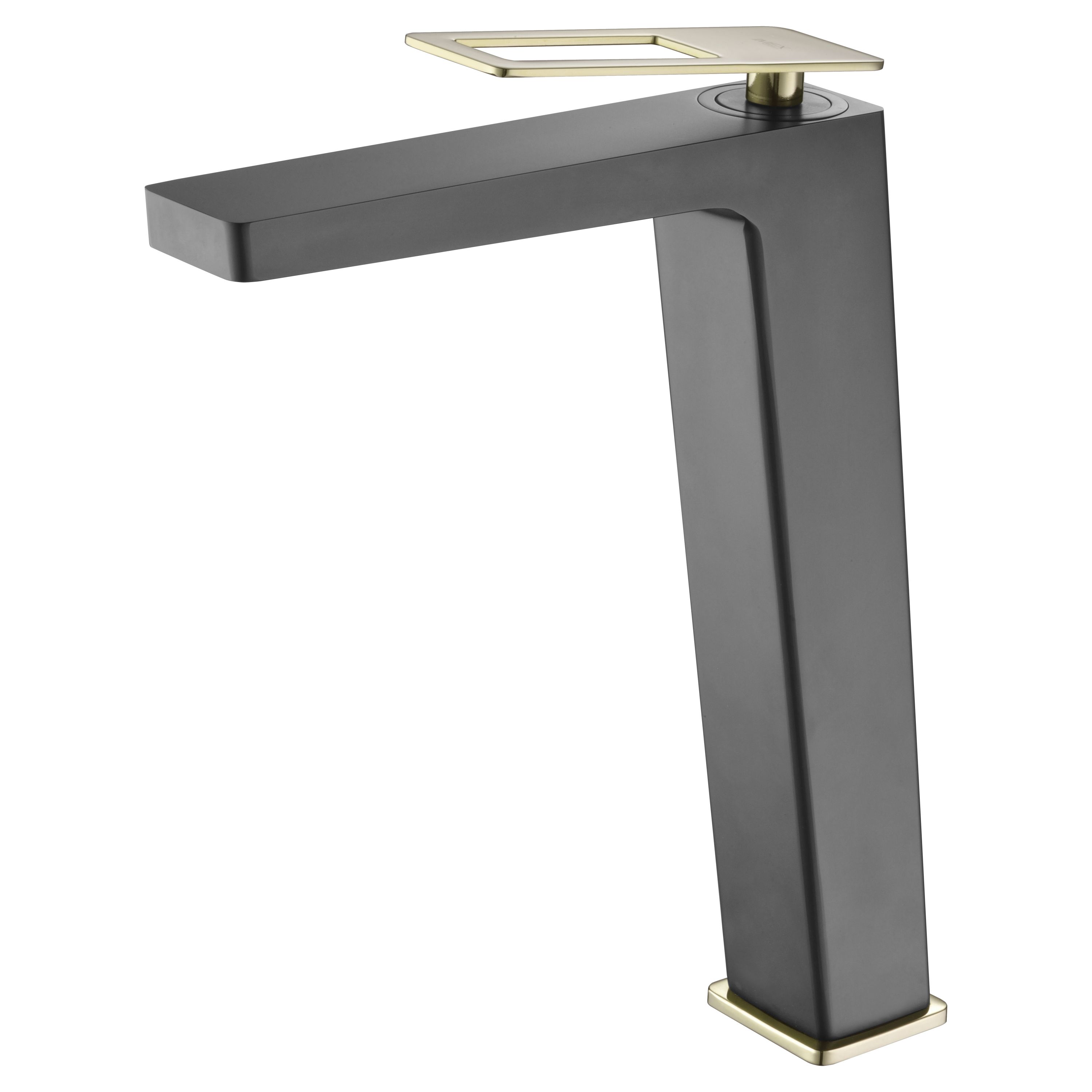 Grifo de lavabo alto suecia negro oro [ imex® ]