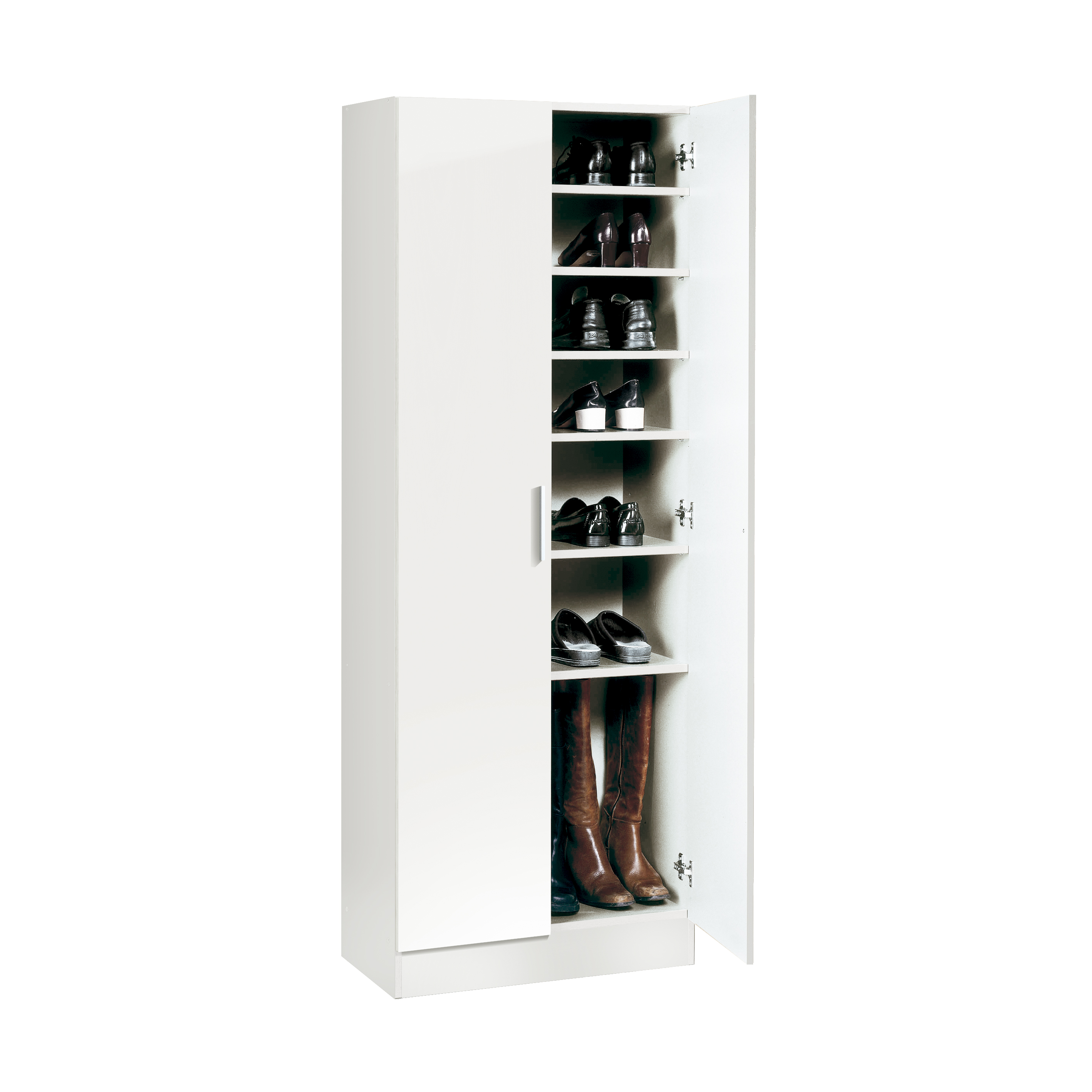 Zapatero 2 puertas blanco 107x60x35 cm