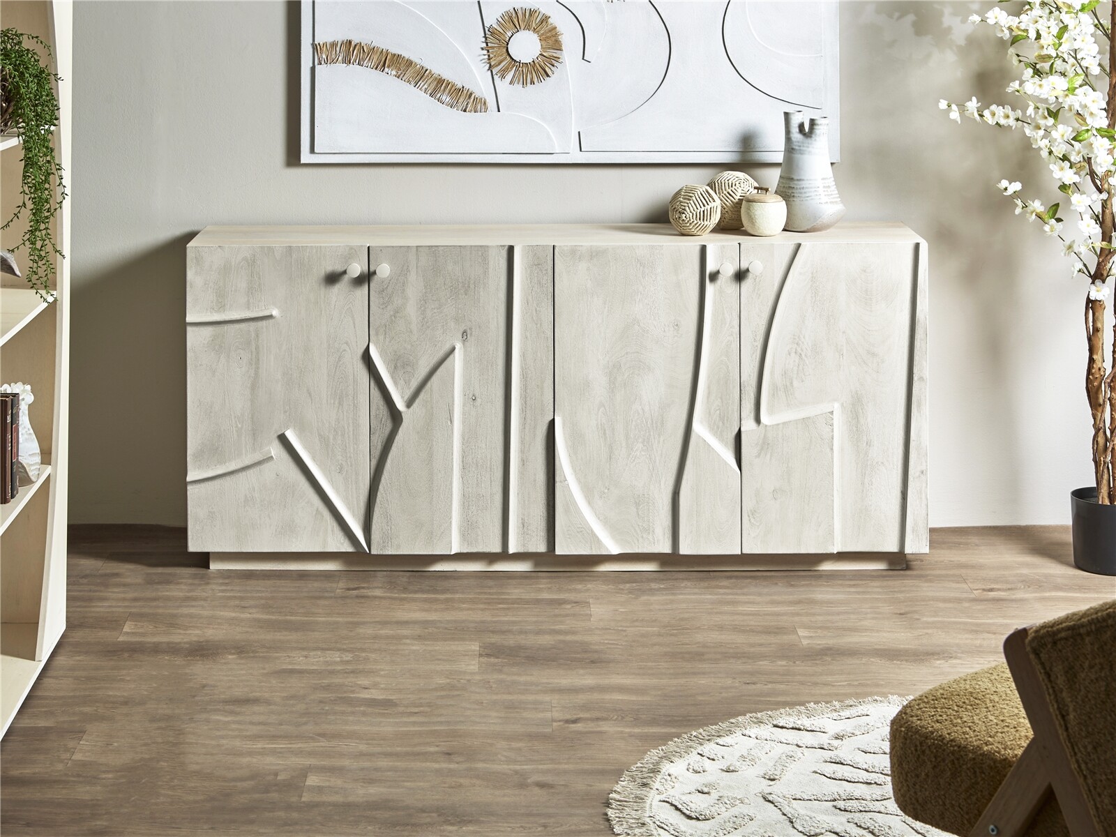 Buffet 4p. Musim mango 180x40x80 cms. 180x40x80 cms
