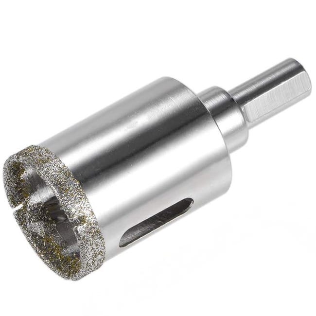 Broca diamante 32mm vástago 10mm profundidad 36mm corona vidrio