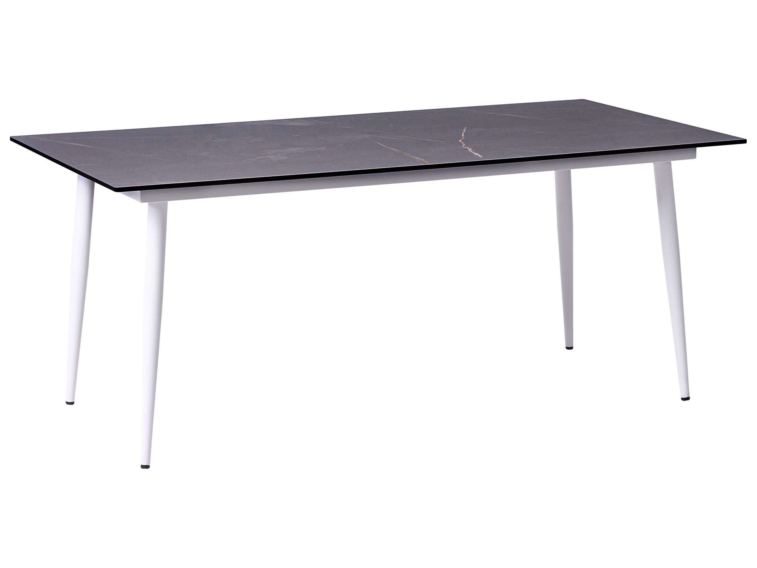 Mesa de jardín tolentino 180 cm 90 cm efecto mármol mármol gris