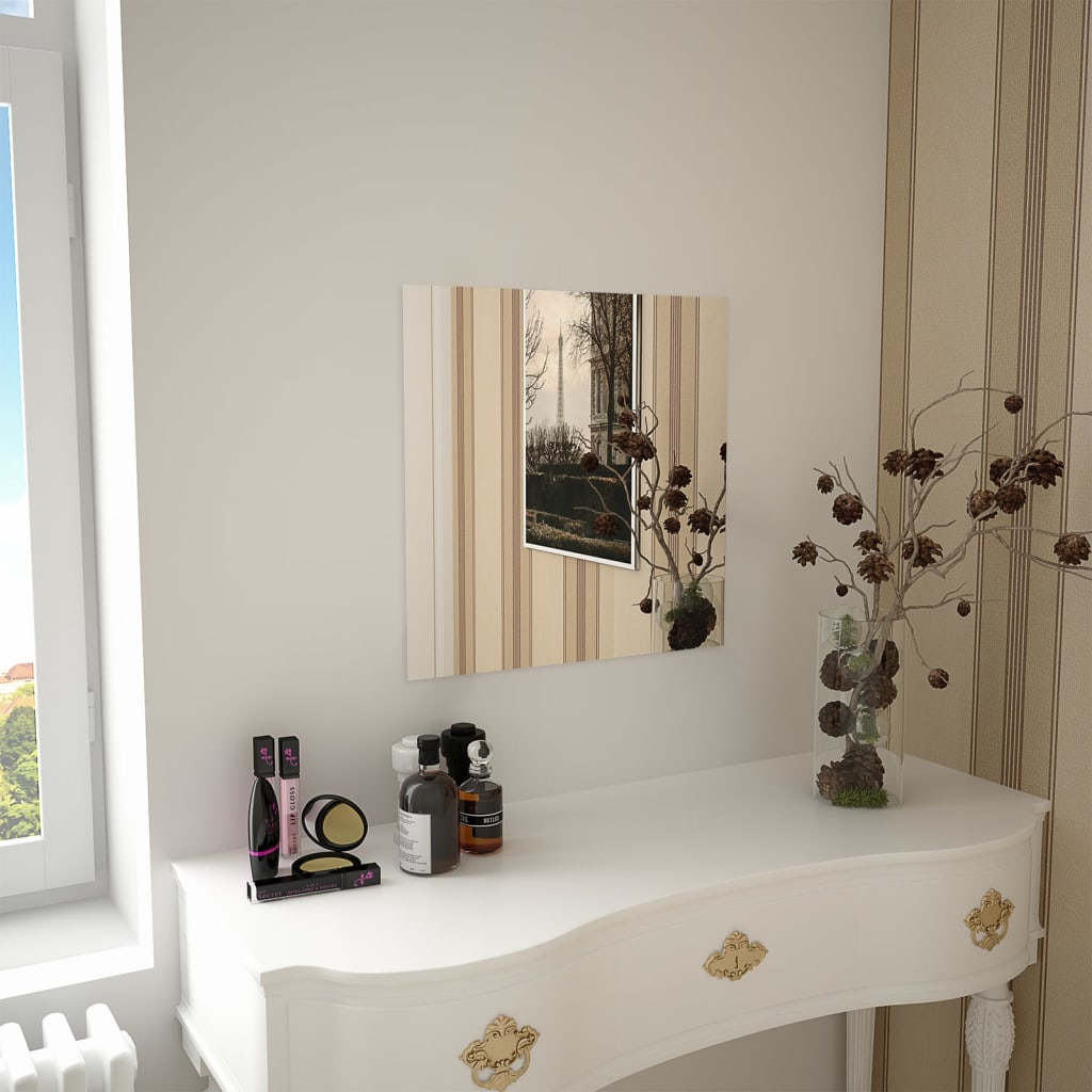 Espejo de pared cuadrado vidrio 50x50 cm es9706