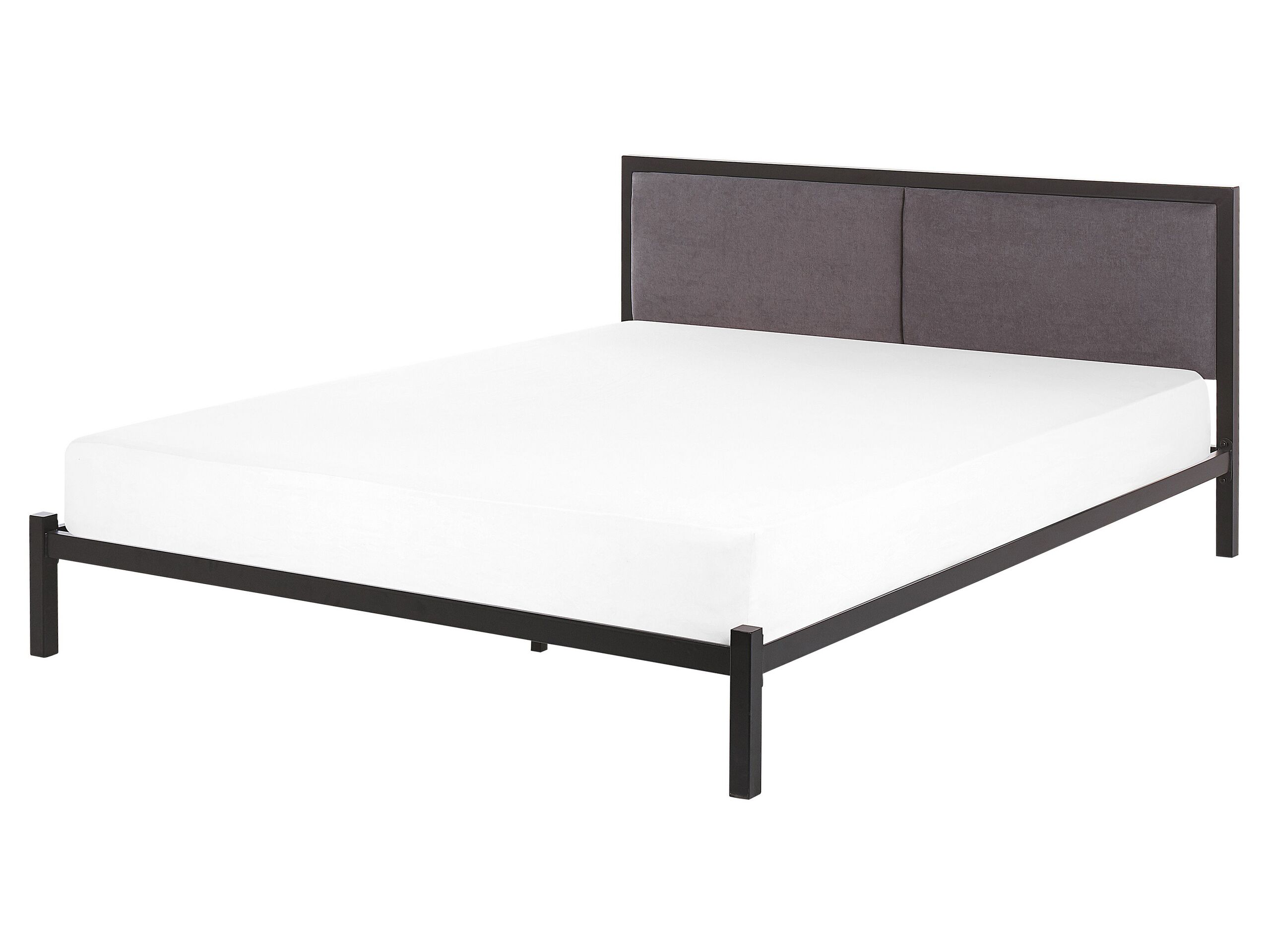 Cama metal clamart 160 x 200 cm gris