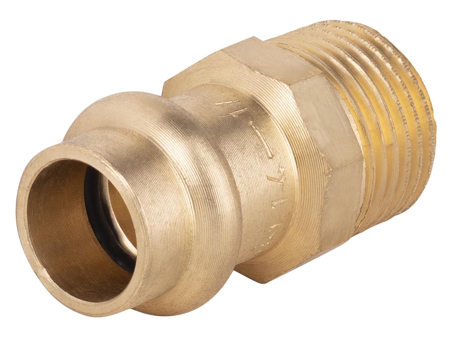 Conector de cobre prensado ø14 - macho 1/2