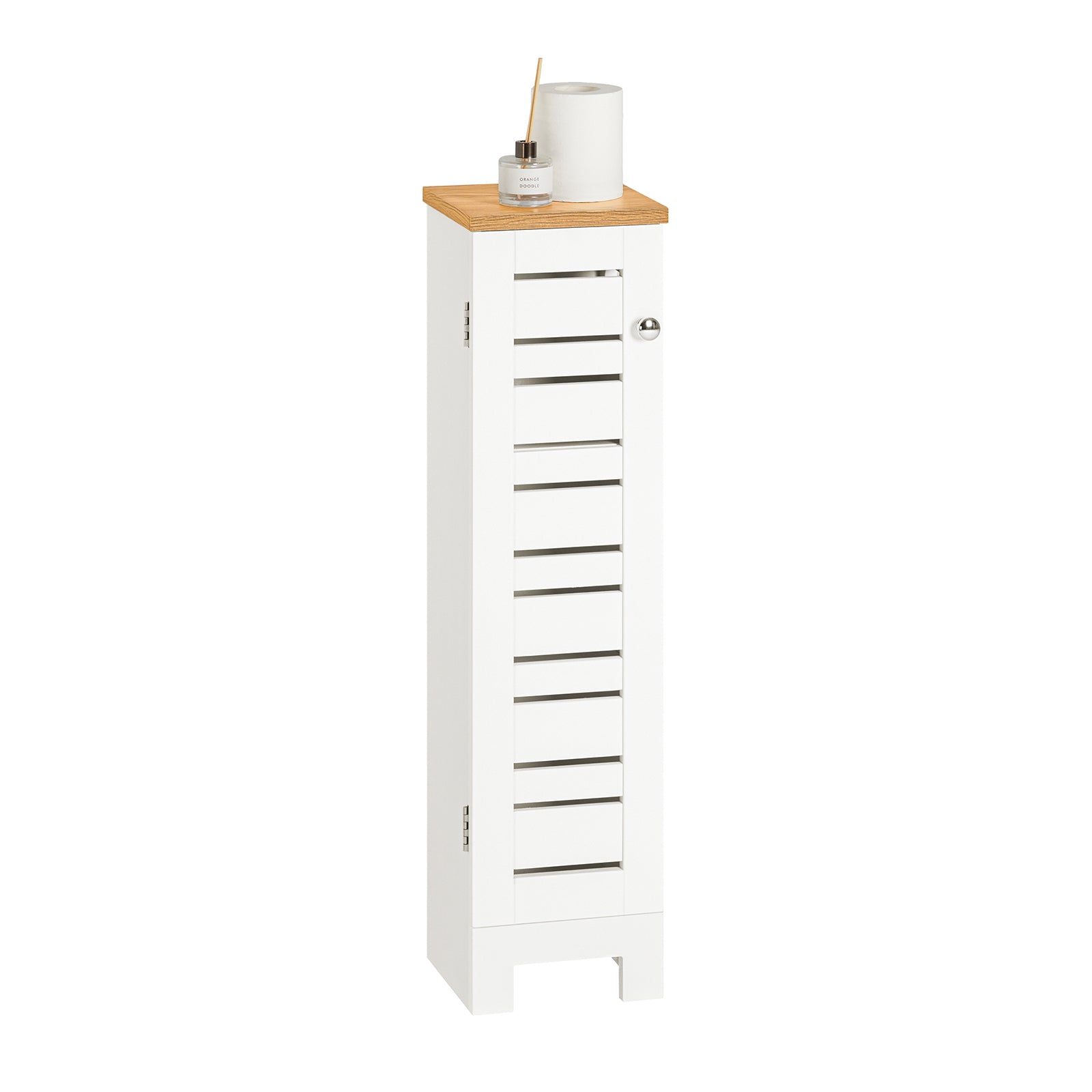 Soporte para papel higiénico blanco 20x18x75 cm sobuy bzr85-w