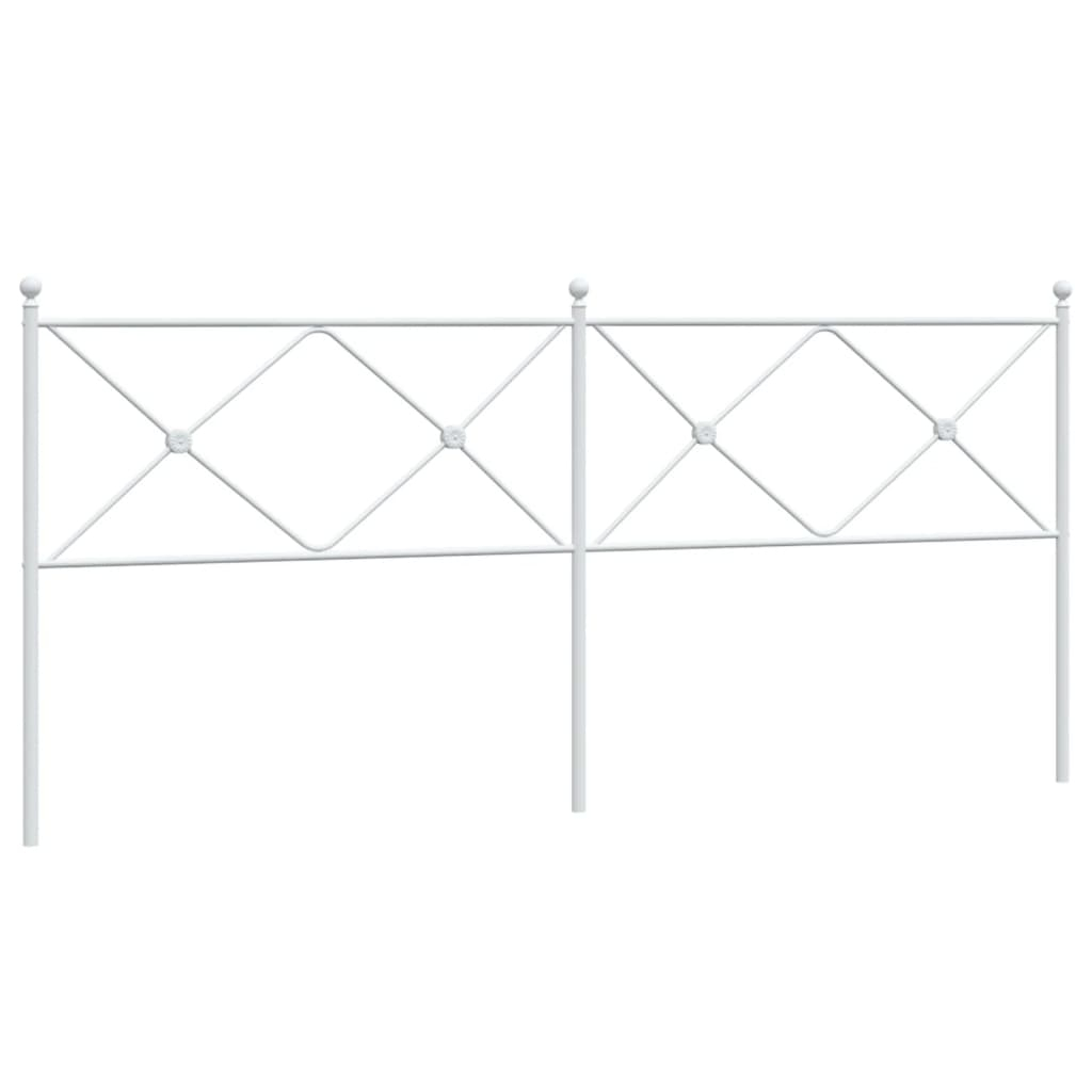 vidaXL cabecero de metal blanco 193 cm