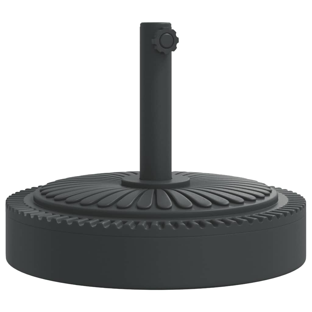 vidaXL base de sombrilla semicircular para palos de ø38/ 48 mm 25 kg