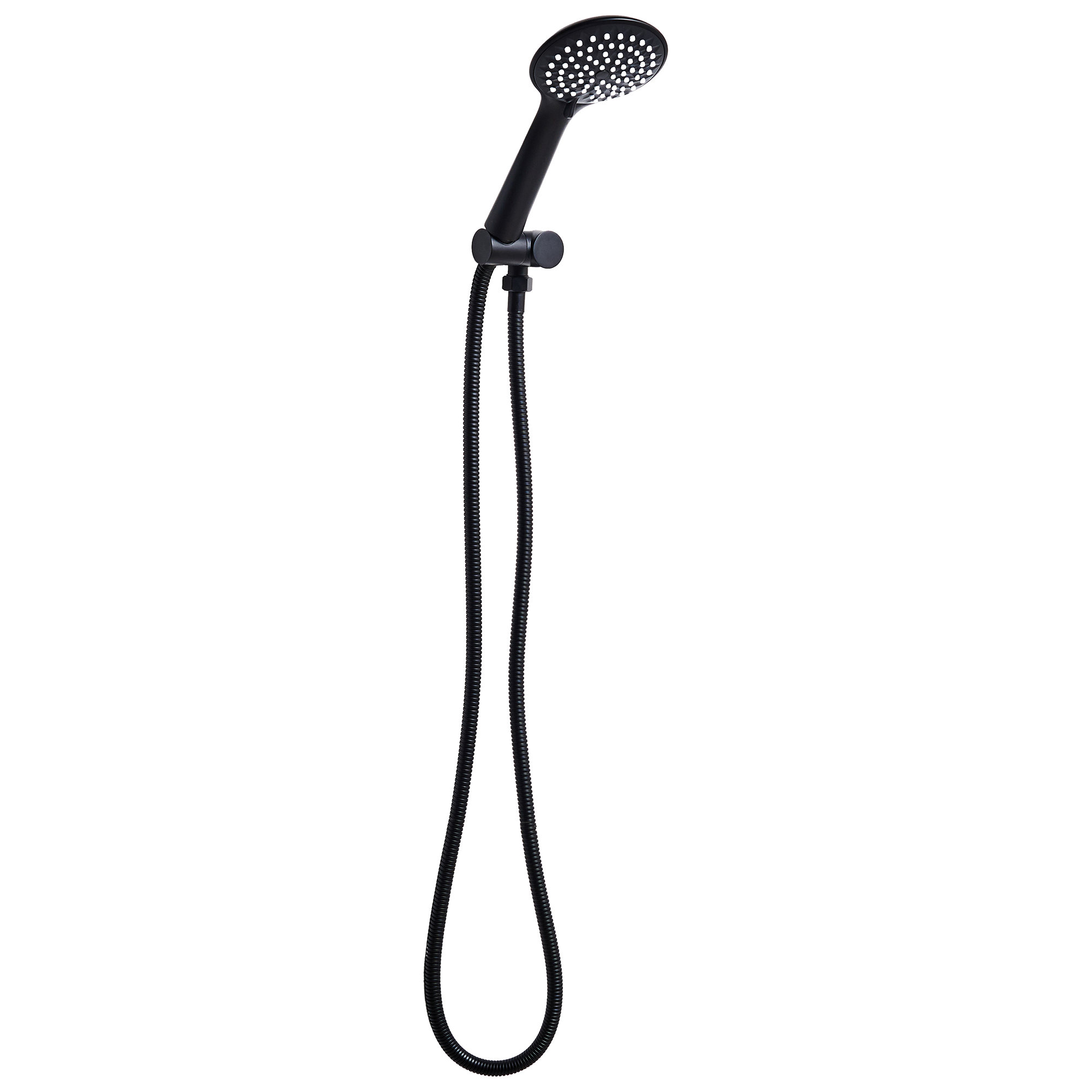 Conjunto de alcachofa y manguera tarma 4 funciones negro