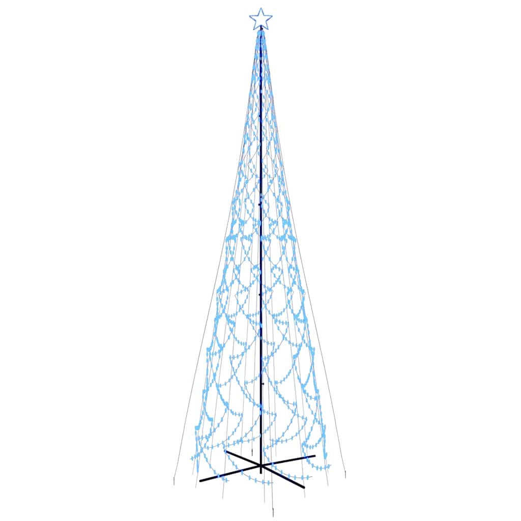 vidaXL árbol de navidad cónico 3000 LED azul 230x800 cm