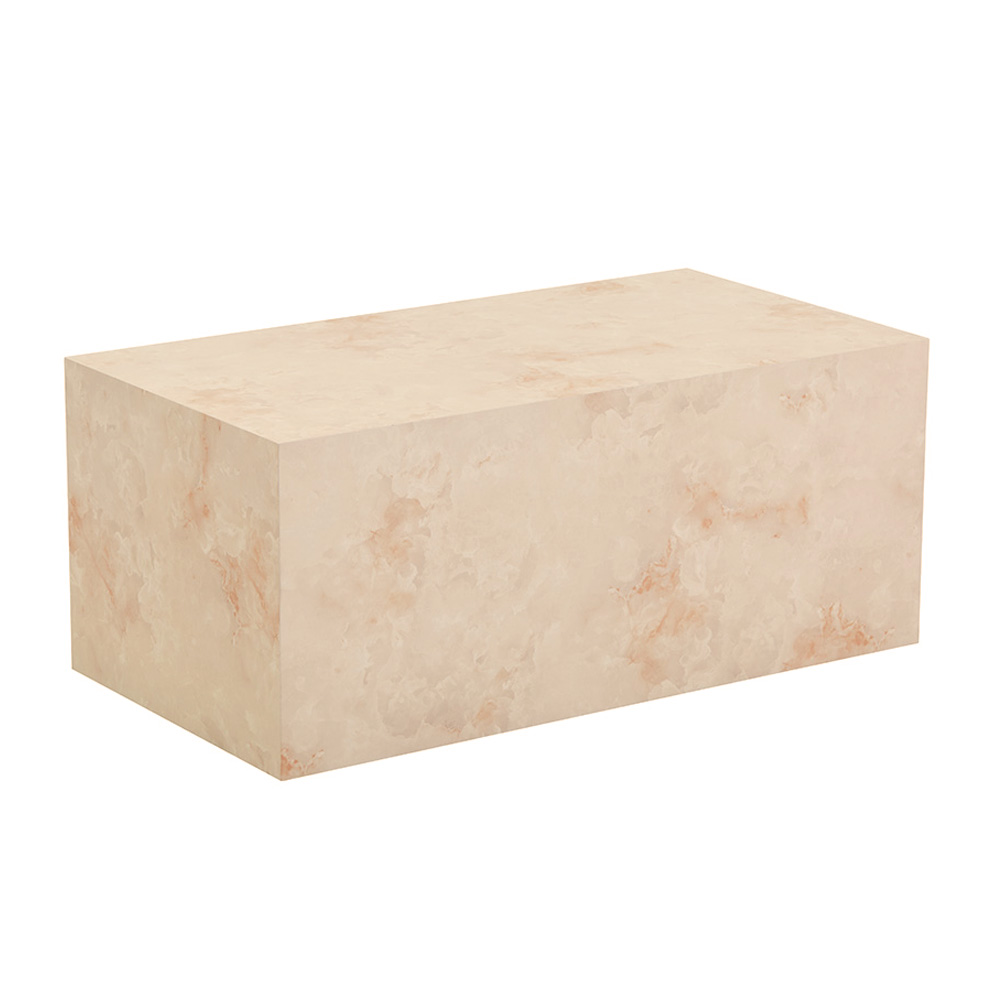 Mesa de centro de mármol amiri l - 95 x 50 cm arenisca