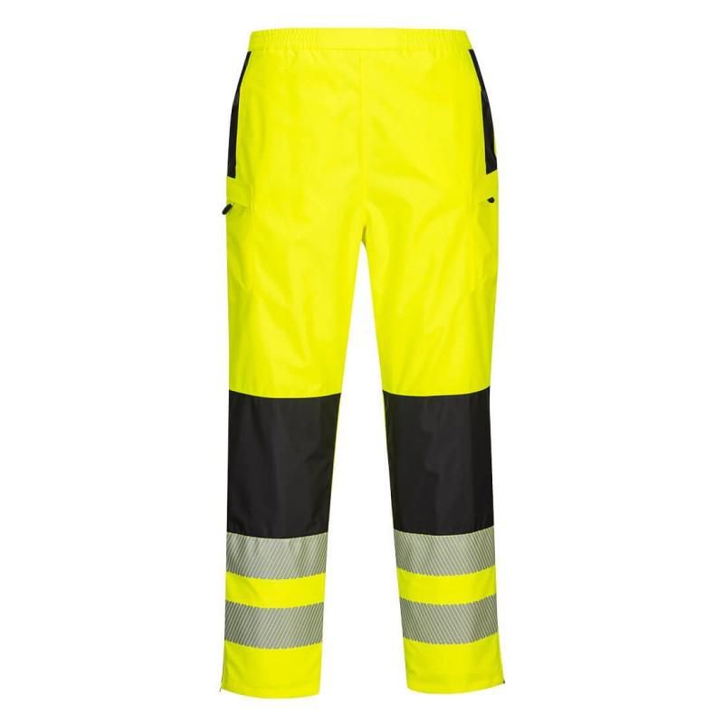 Portwest - pantalón de lluvia impermeable para mujeres de alta visibilidad