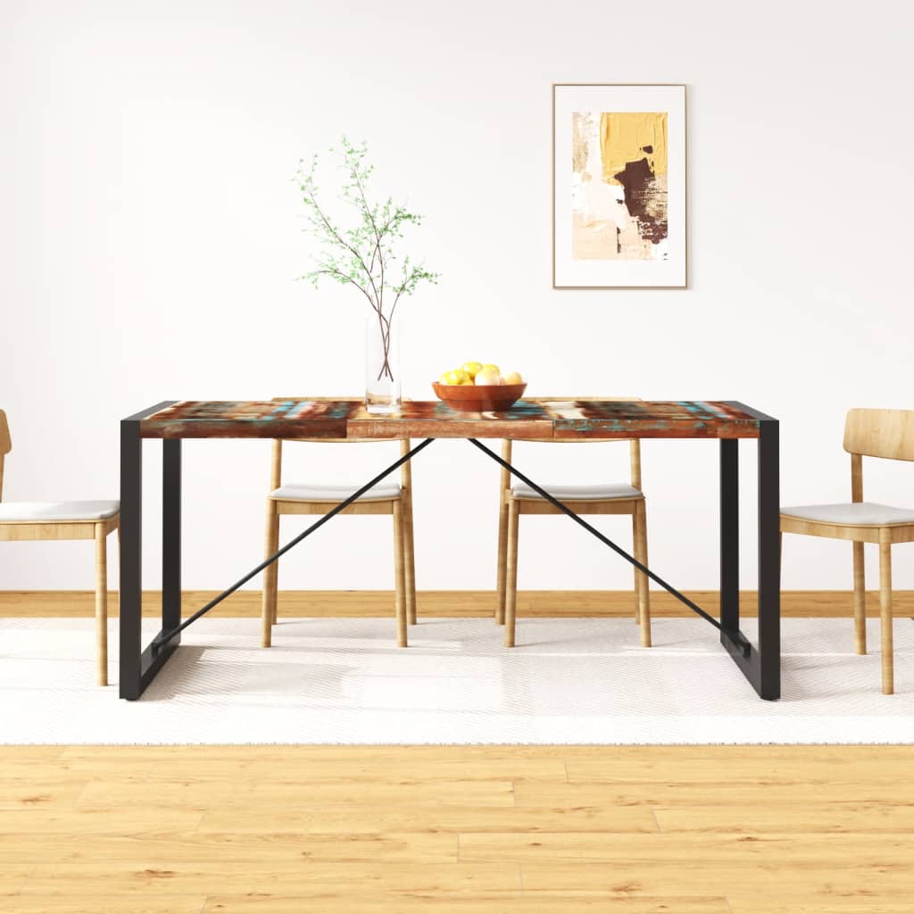 Mesa de comedor de madera maciza reciclada 180 cm oif494787